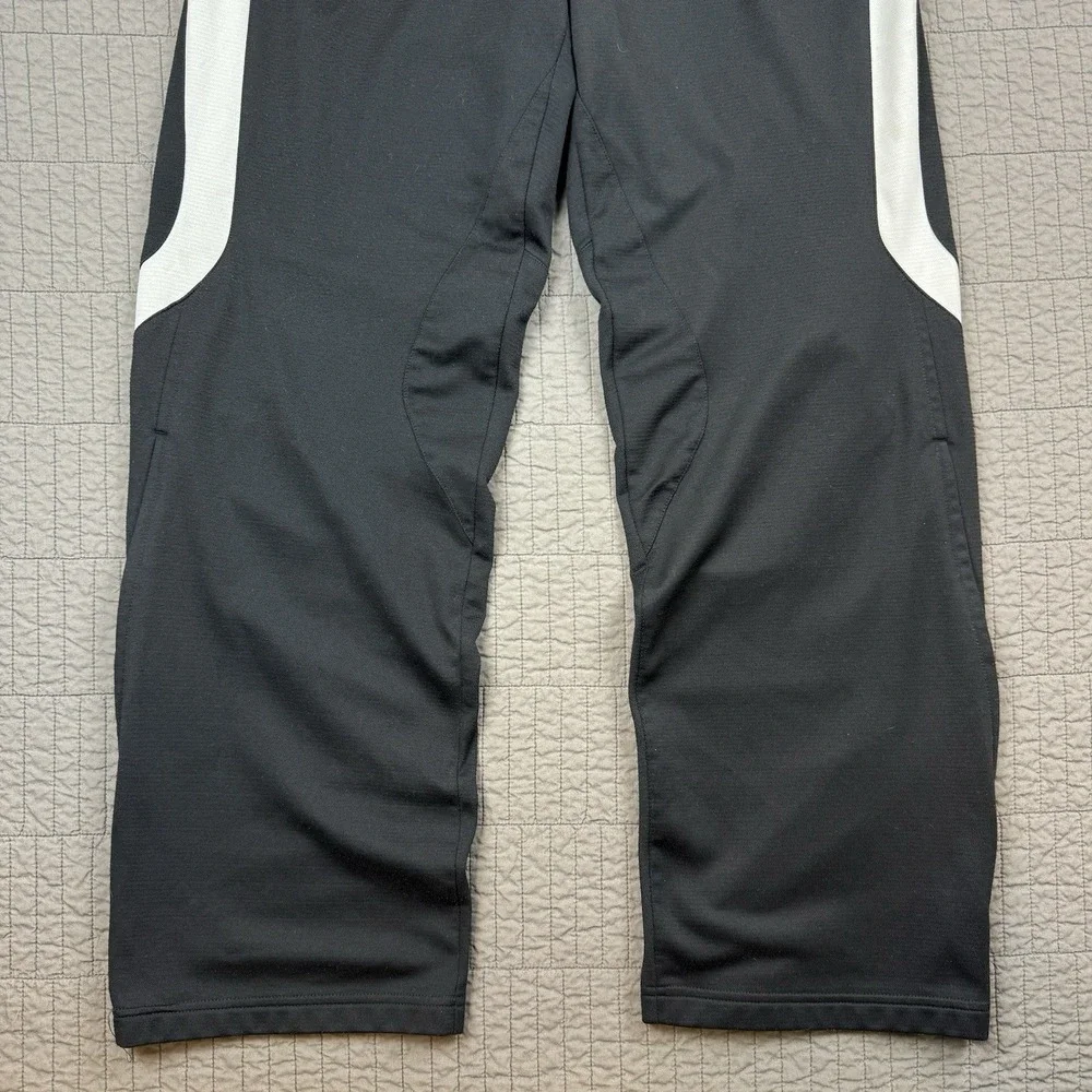 Adidas Sweatpants Men Medium Black Baggy Loose Fit Workout Gym Sportswear Active